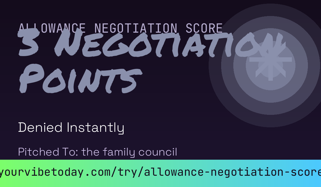 Allowance Negotiation Score card