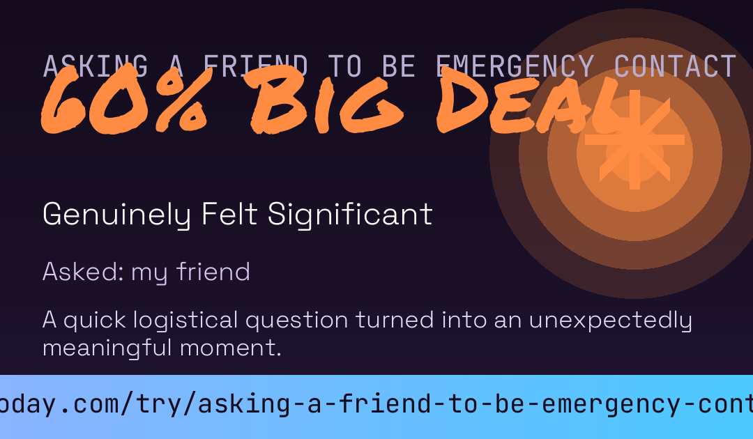 Asking A Friend To Be Emergency Contact Score card preview