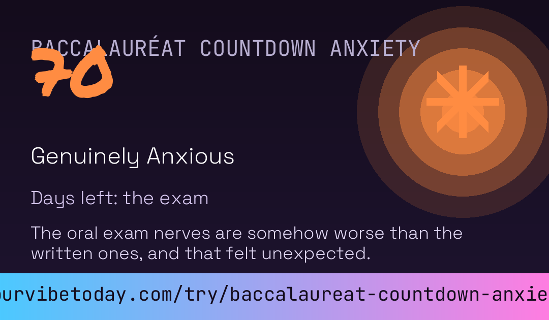 Baccalauréat Countdown Anxiety card preview