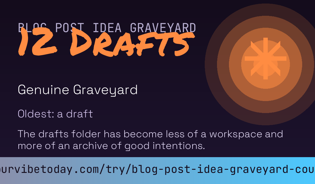 Blog Post Idea Graveyard Count card preview