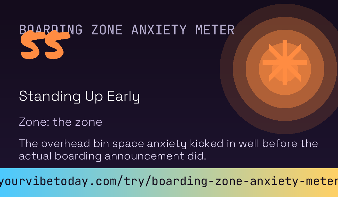 Boarding Zone Anxiety Meter card preview
