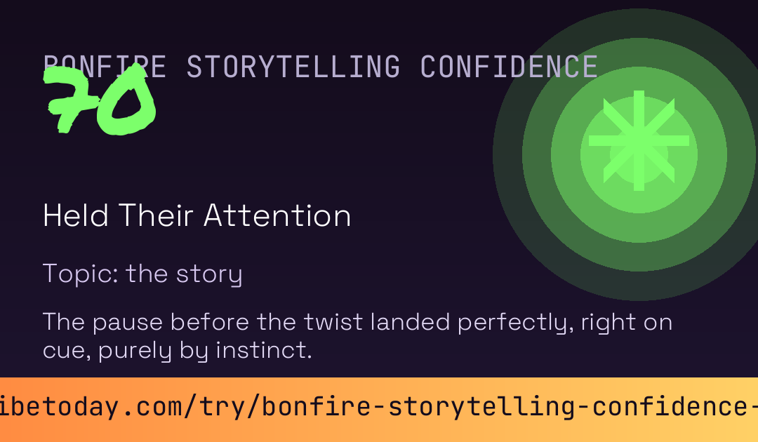 Bonfire Storytelling Confidence Score card preview