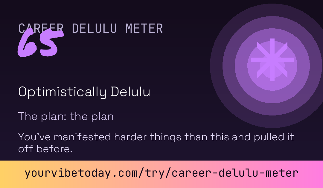 Career Delulu Meter card preview