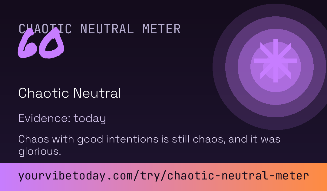 Chaotic Neutral Meter card