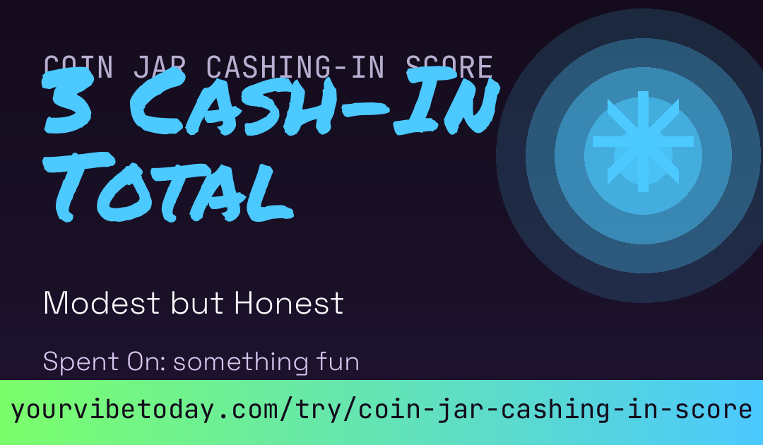 Coin Jar Cashing-In Score card preview