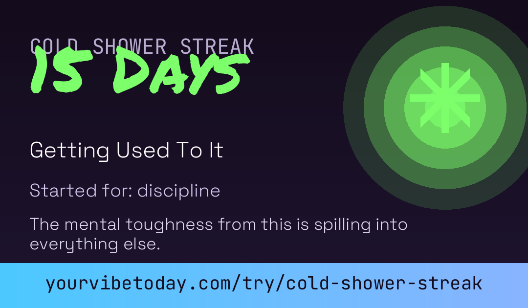 Cold Shower Streak card preview