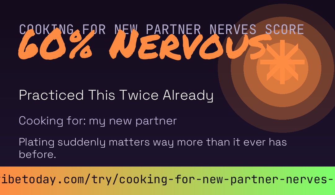 Cooking For New Partner Nerves Score card preview