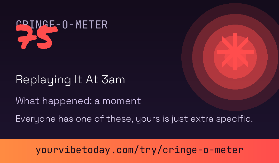 Cringe-o-Meter card preview