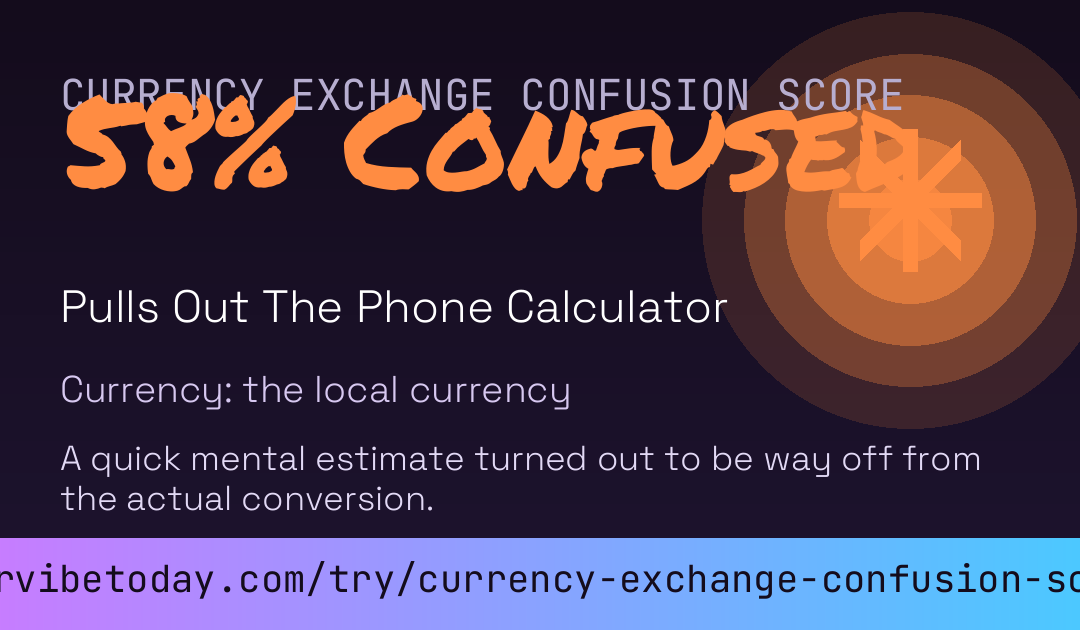 Currency Exchange Confusion Score card preview