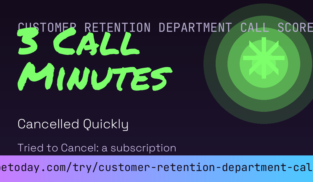 Customer Retention Department Call Score card preview