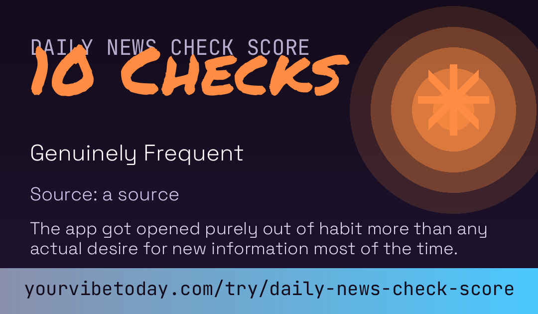 Daily News Check Score card preview