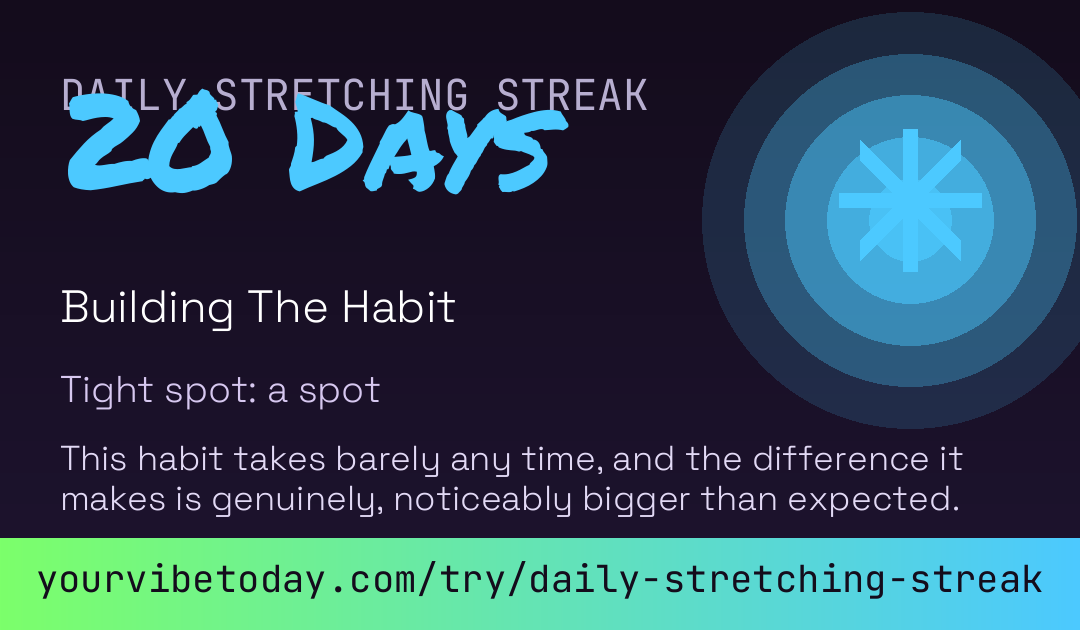 Daily Stretching Streak card