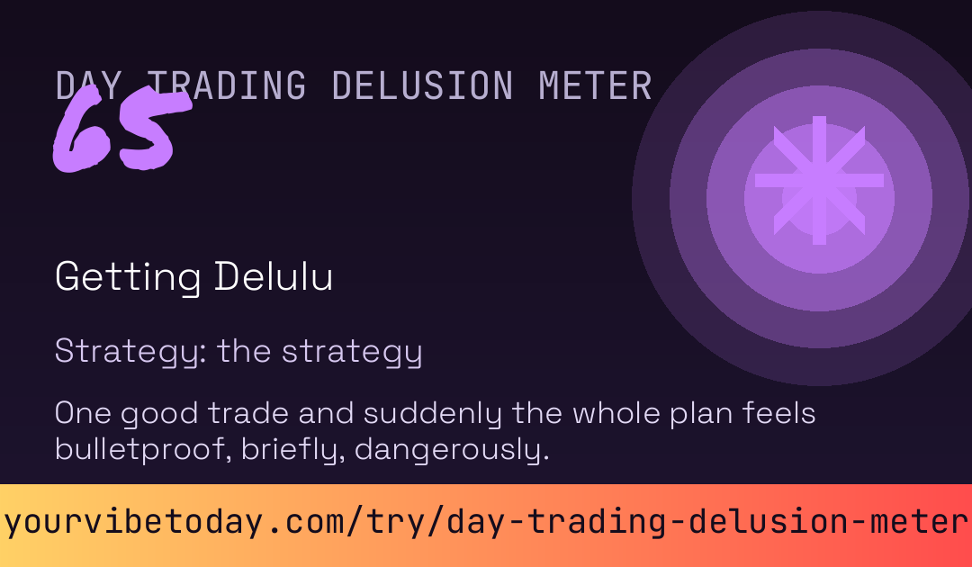 Day Trading Delusion Meter card