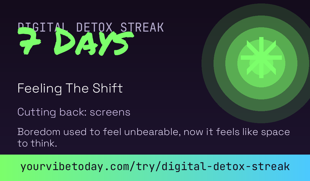 Digital Detox Streak card