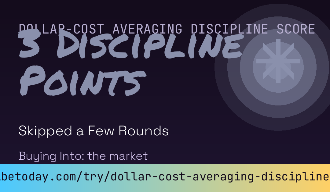 Dollar-Cost Averaging Discipline Score card