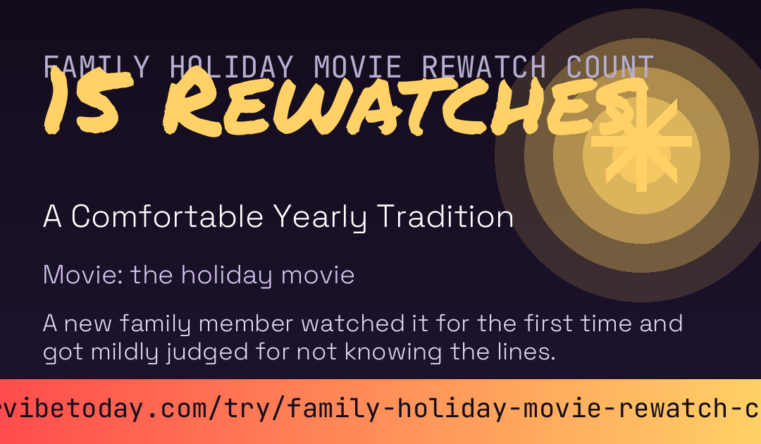 Family Holiday Movie Rewatch Count card preview
