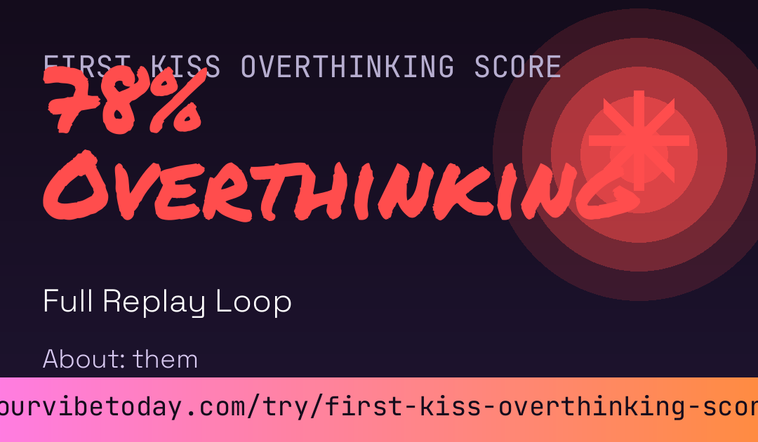 First Kiss Overthinking Score card preview