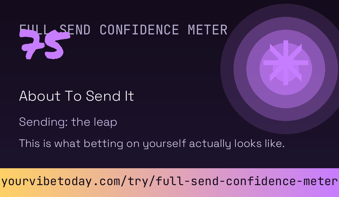 Full Send Confidence Meter card preview