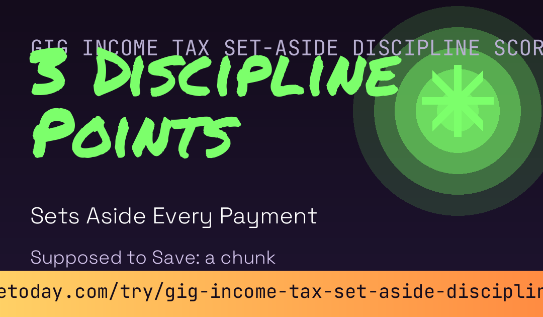Gig Income Tax Set-Aside Discipline Score card preview