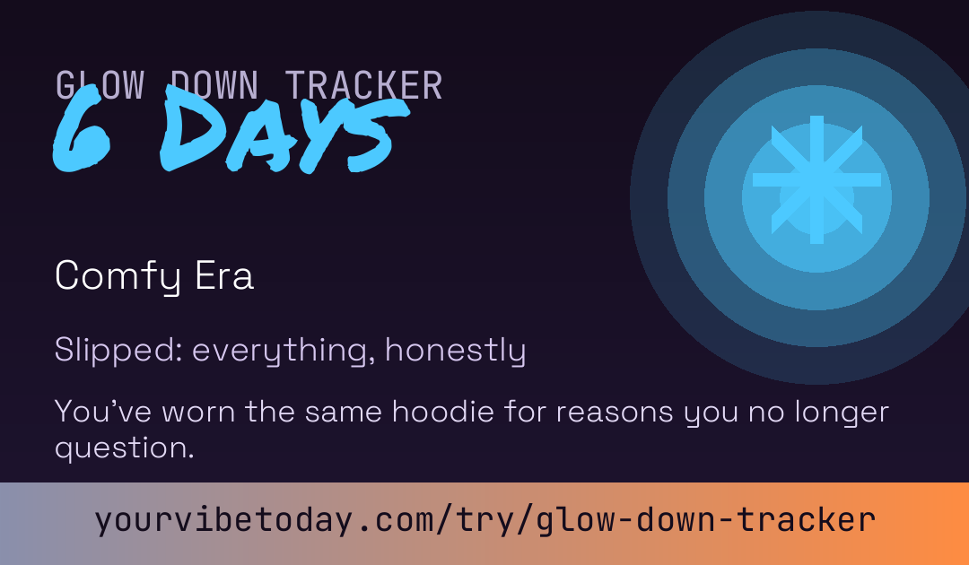 Glow Down Tracker card