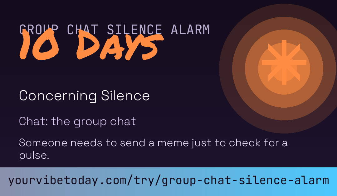 Group Chat Silence Alarm card preview