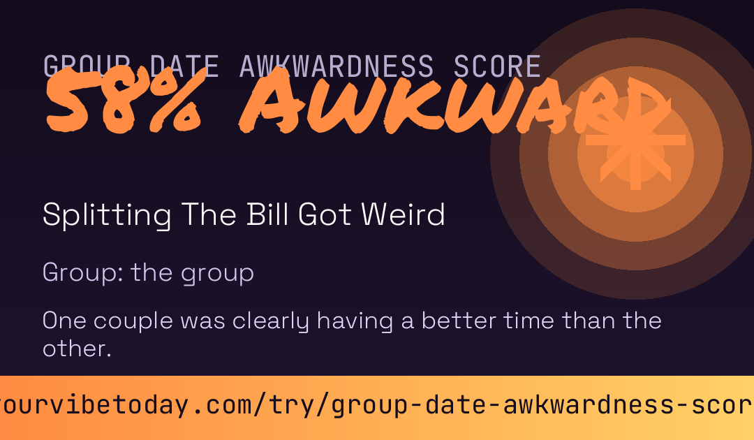 Group Date Awkwardness Score card preview