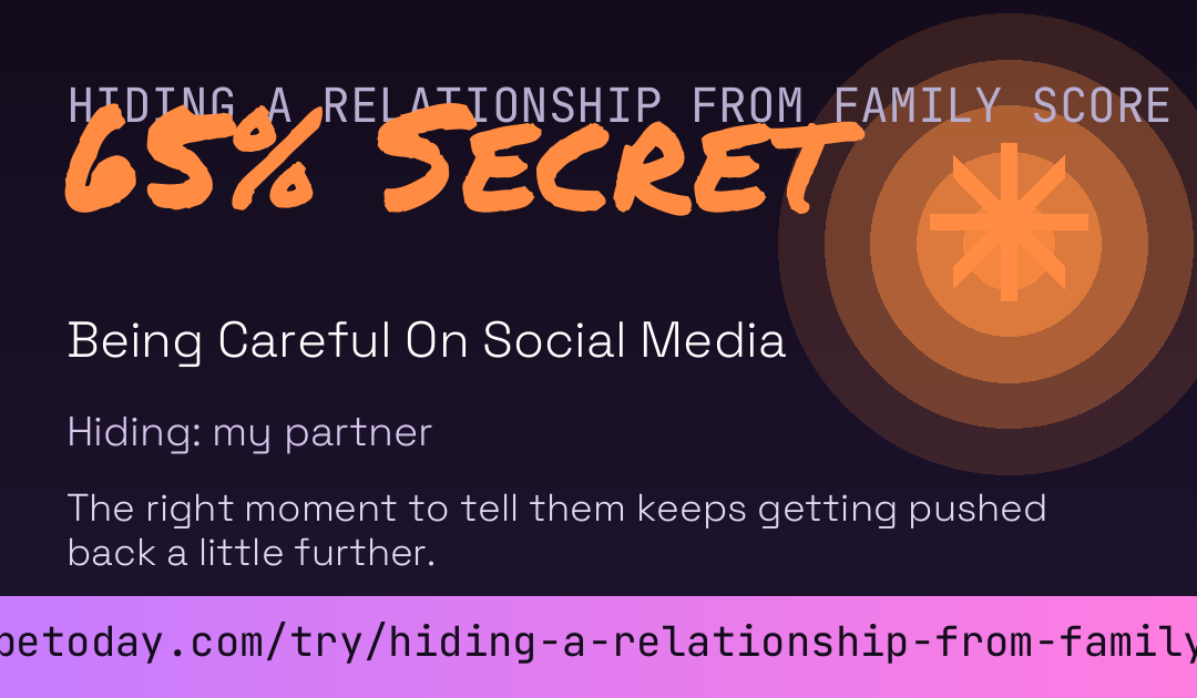 Hiding A Relationship From Family Score card preview