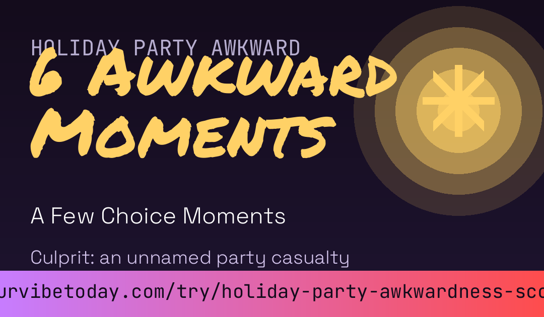 Holiday Party Awkwardness Score card preview