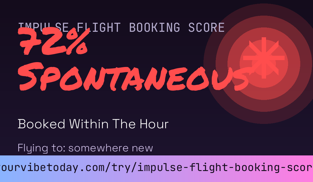 Impulse Flight Booking Score card