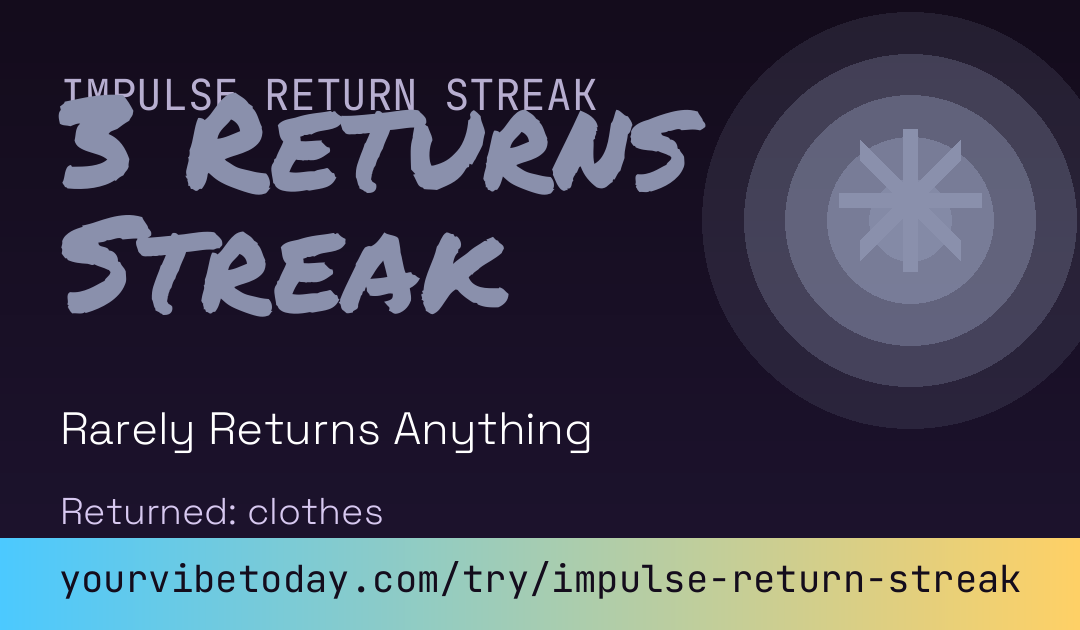 Impulse Return Streak card preview
