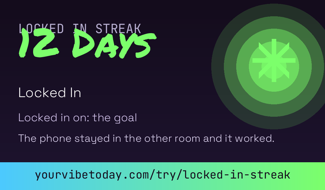 Locked In Streak card preview