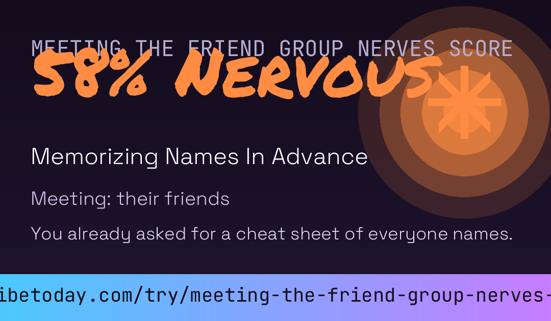 Meeting The Friend Group Nerves Score card preview