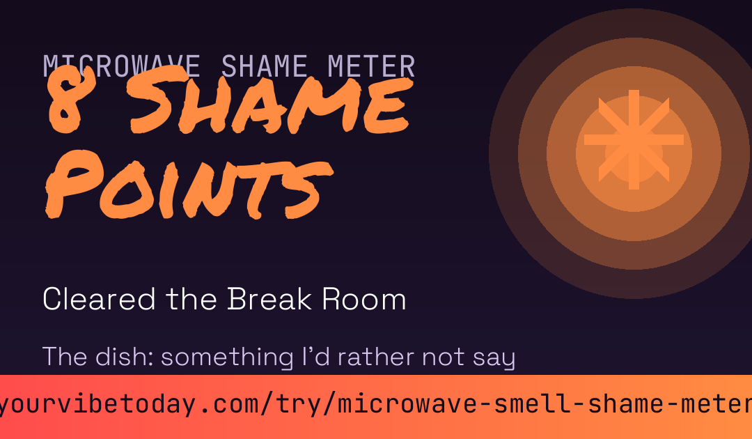 Microwave Smell Shame Meter card preview