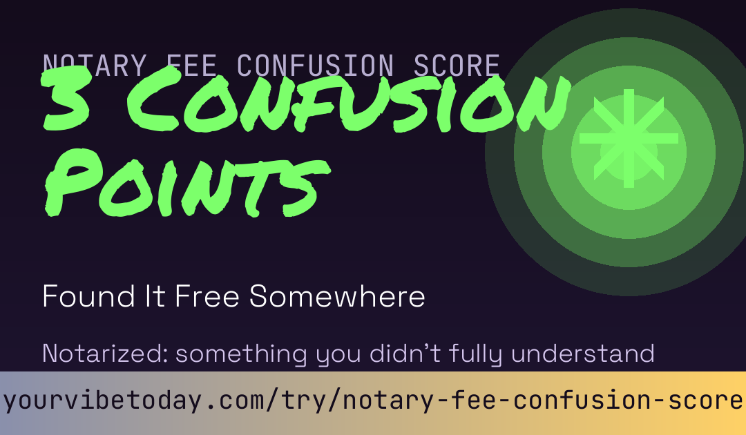 Notary Fee Confusion Score card preview