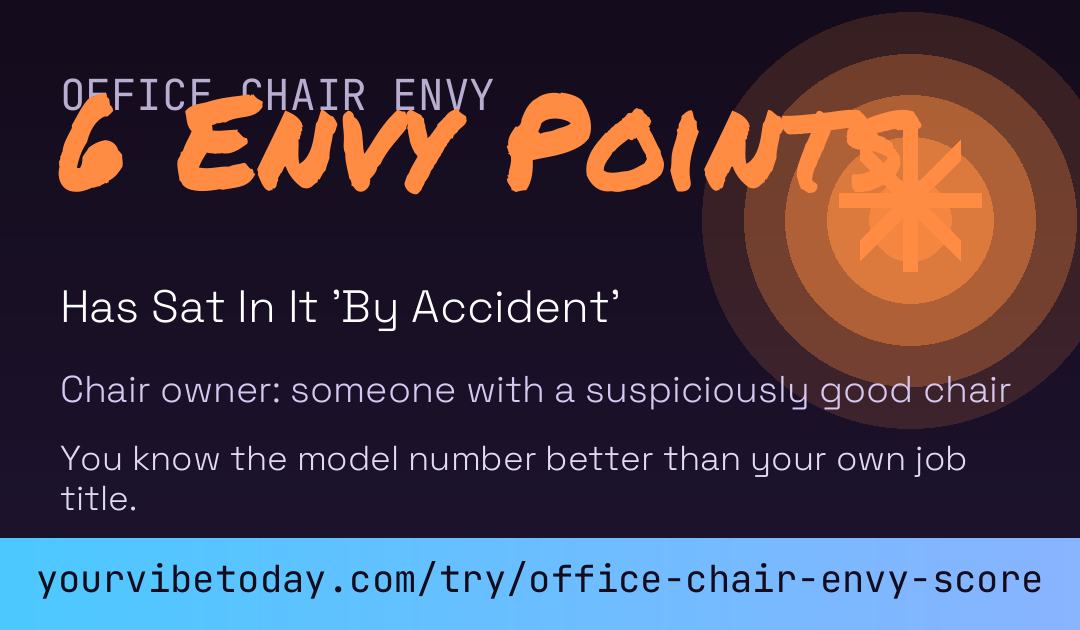 Office Chair Envy Score card preview