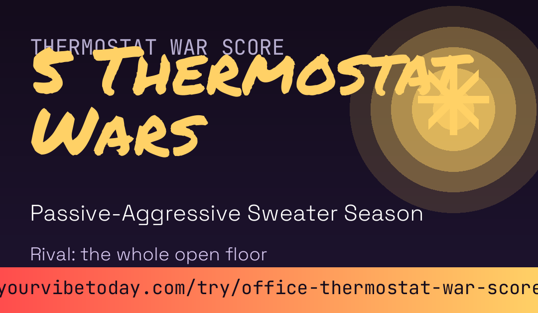 Office Thermostat War Score card preview