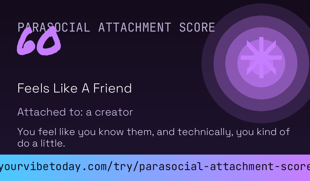 Parasocial Attachment Score card preview