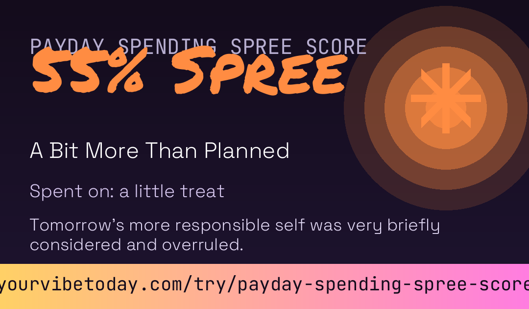 Payday Spending Spree Score card preview