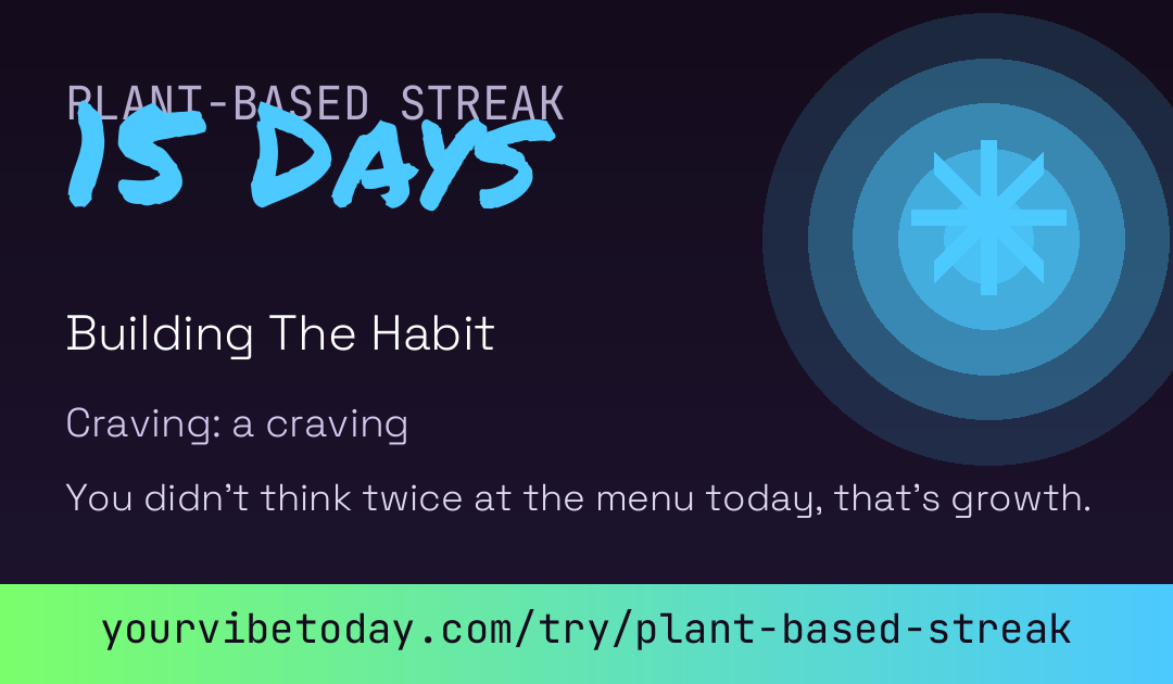 Plant-Based Streak card preview