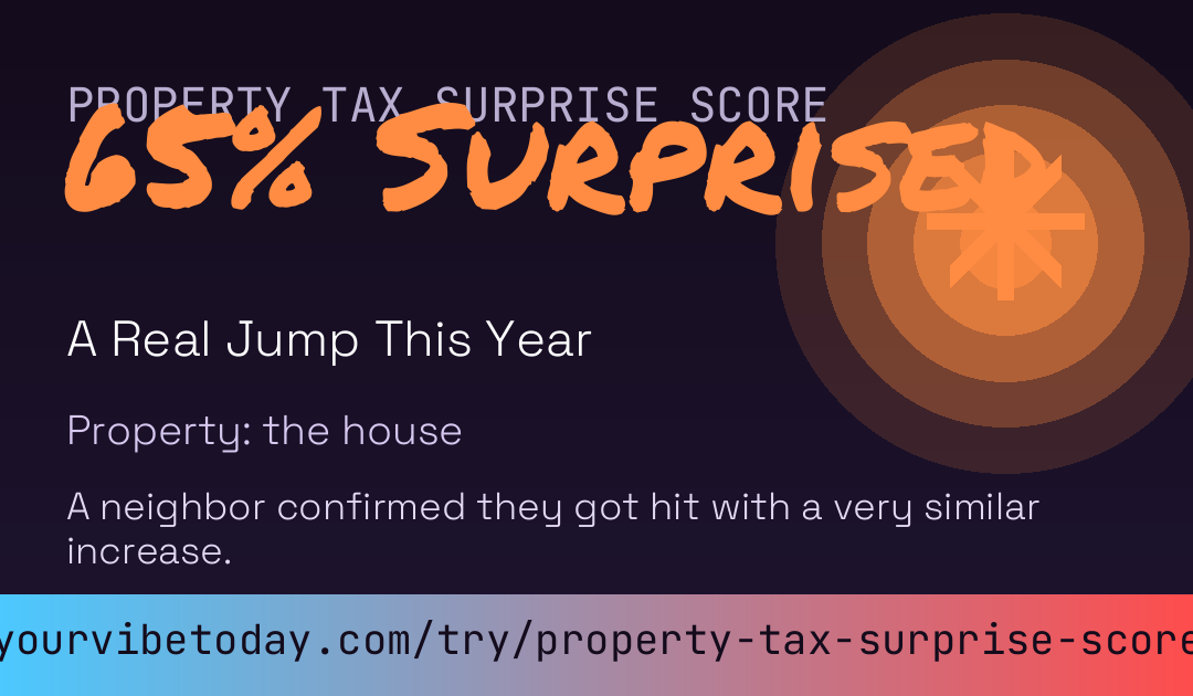Property Tax Surprise Score card preview