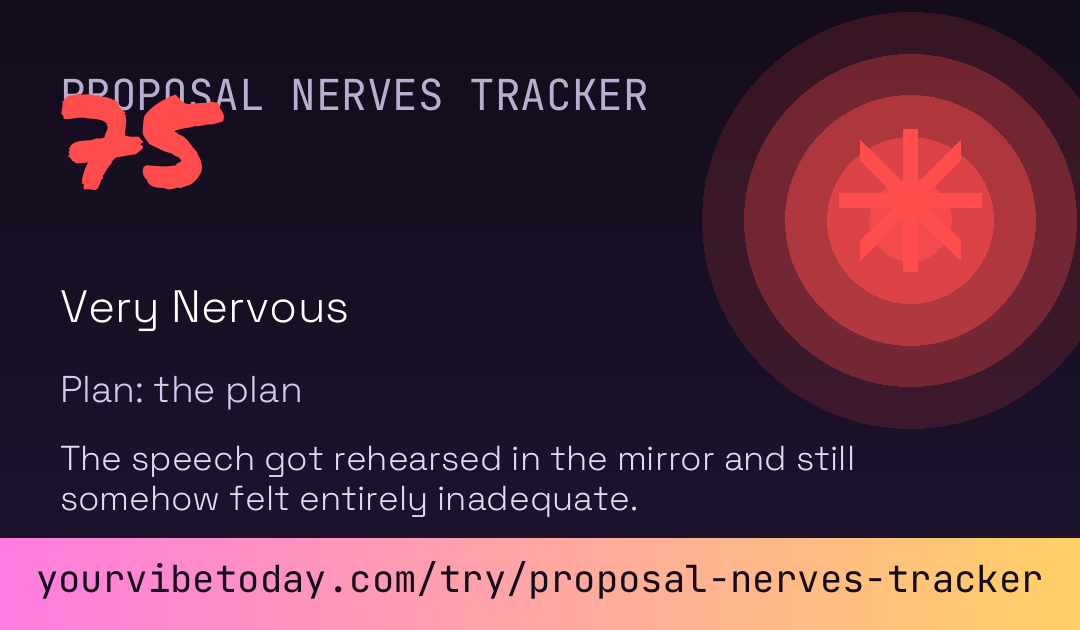 Proposal Nerves Tracker card