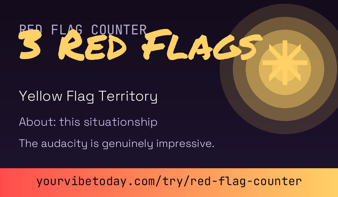 Red flag counter card