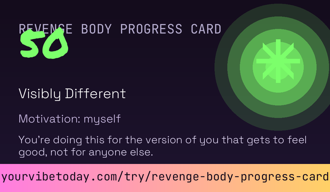 Revenge Body Progress Card card preview