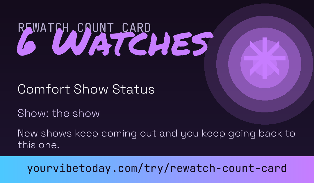 How Many Times Have You Rewatched This Show card