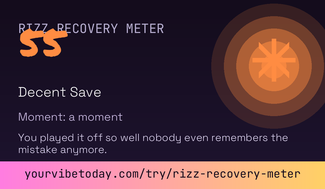 Rizz Recovery Meter card preview