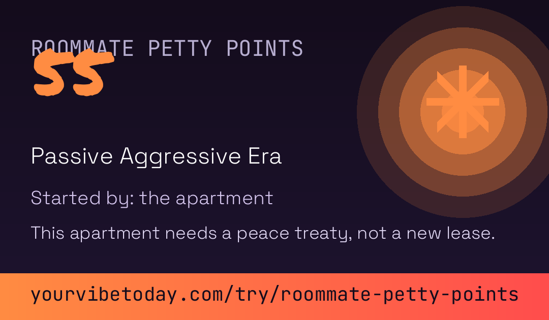 Roommate Petty Points card preview