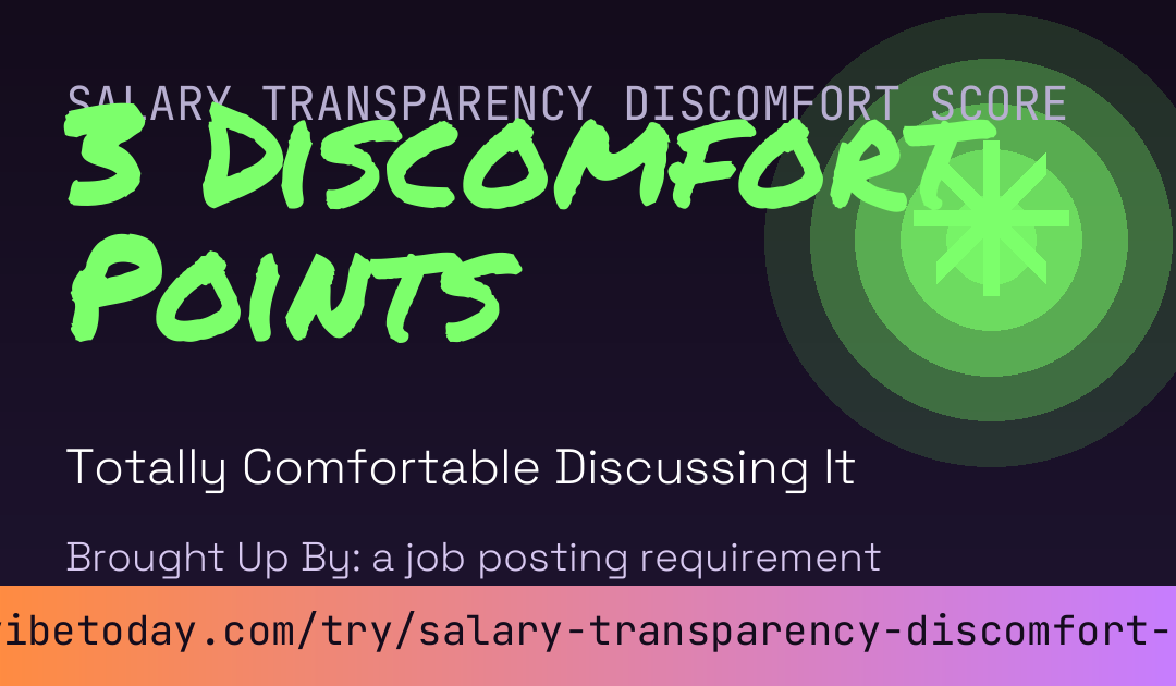 Salary Transparency Discomfort Score card preview