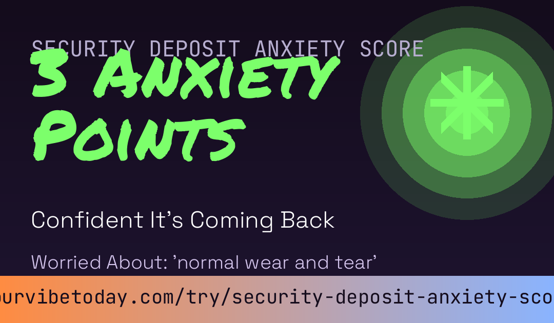 Security Deposit Anxiety Score card preview