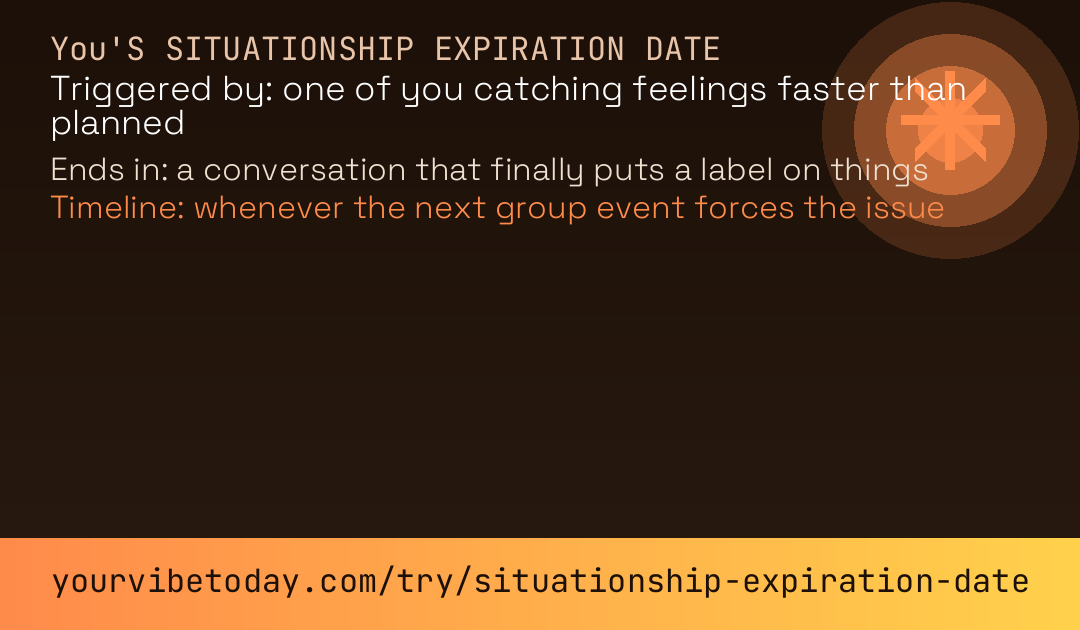 Situationship expiration date card