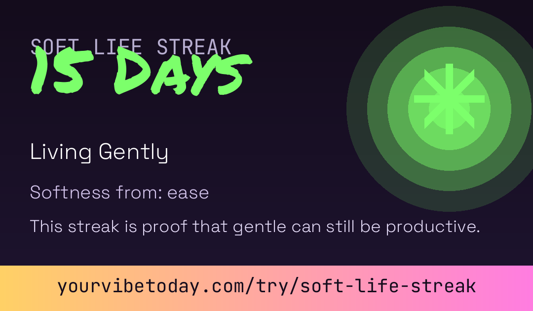 Soft Life Streak card preview
